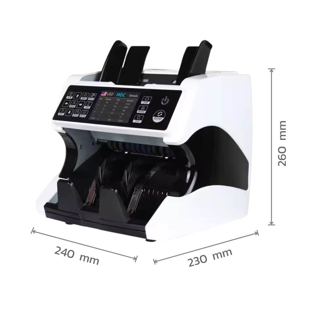 เครื่องนับธนบัตร นับมูลค่าเงินไทยแบบ MIX ได้ รองรับ 12 สกุลเงิน WINMAX รุ่น AL-920